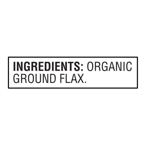 Great Value Organic Ground Cold Milled Flax Seed, 16 oz - Image 2