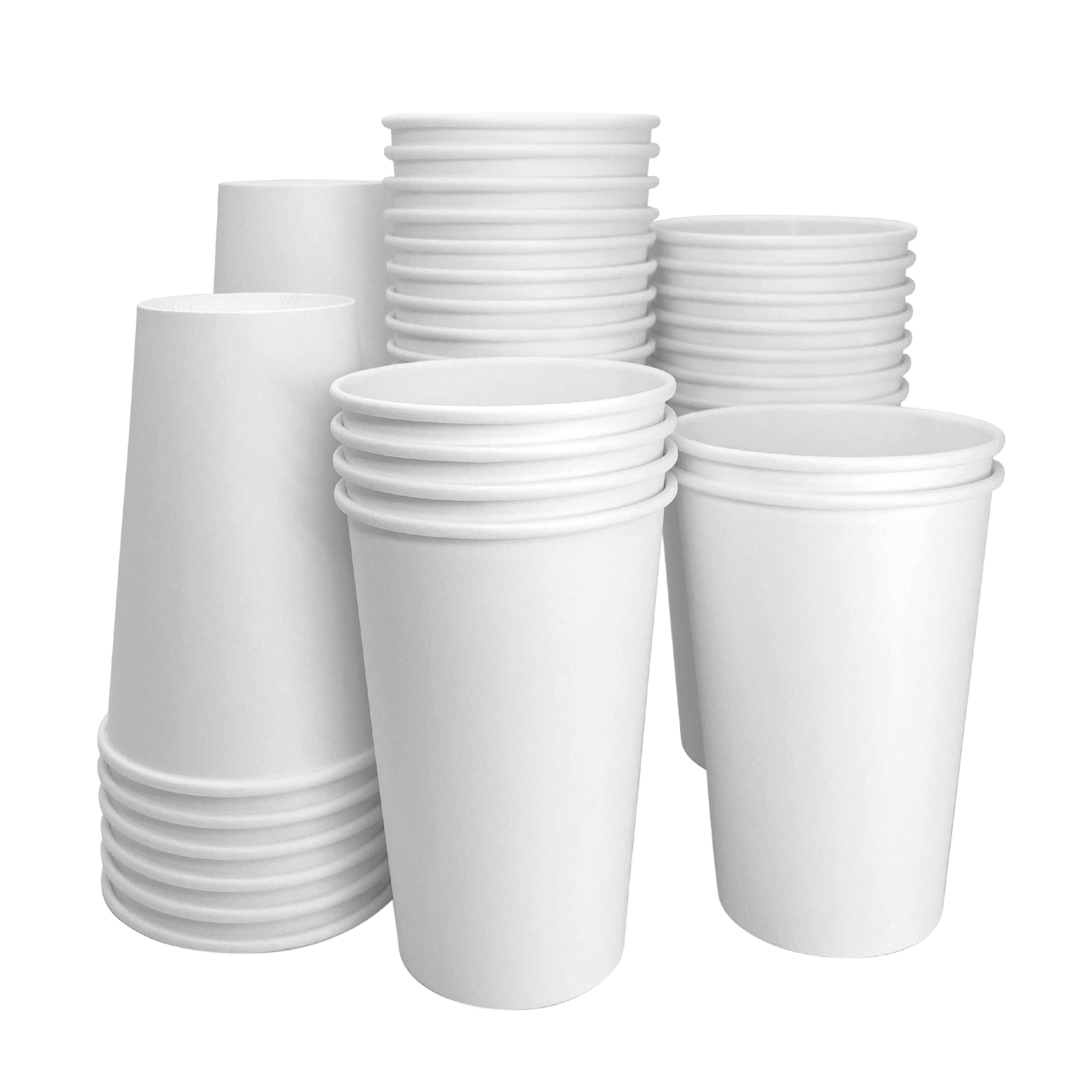Buy 16oz White Compostable Paper Cups in Kigali – Double Wall Eco Cups